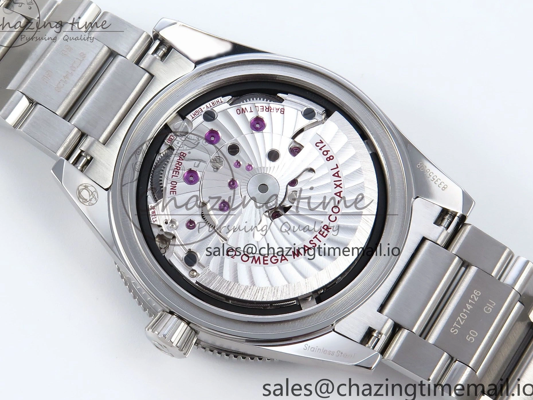 0401 Elegant Seamaster 300 Heritage SS VSF 1:1 Best Edition Blue Dial on SS Bracelet A 7701